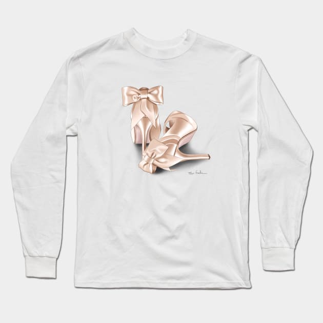 Wedding Shoes Long Sleeve T-Shirt by elzafoucheartist